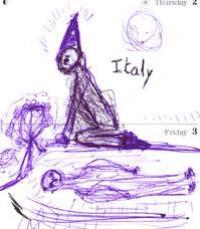 Magician in Italian Landscape